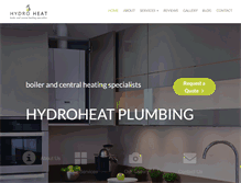 Tablet Screenshot of hydroheatplumbing.com